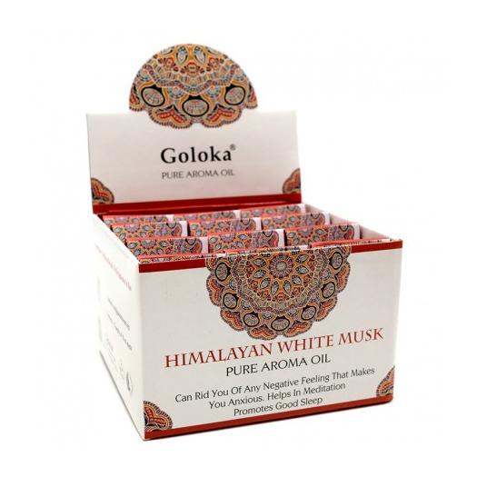 Aceite de Fragancia Almizcle Blanco del Himalaya Goloka 10ml