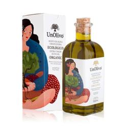 Aceite de Oliva Sin Filtrar Bio Frasca Cristal 500ml Un Olivo