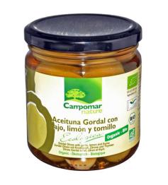 Aceituna Gordal con Ajo Limón y Tomillo Campomar Bio 350g