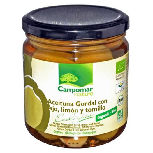 Aceituna Gordal con Ajo Limón y Tomillo Campomar Bio 350g