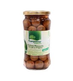 Aceituna Manzanilla con Ajo y Orégano Campomar Bio 350g