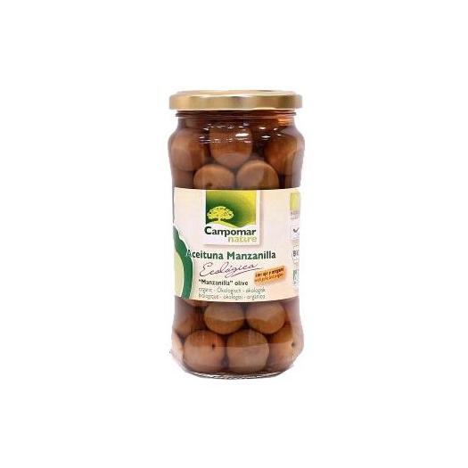 Aceituna Manzanilla con Ajo y Orégano Campomar Bio 350g