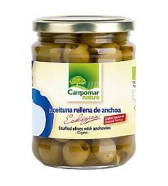 Aceituna Verde Rellena de Anchoa Campomar Bio 350g