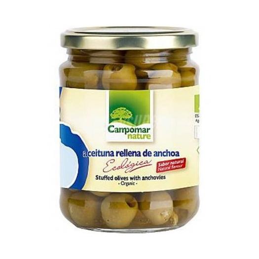 Aceituna Verde Rellena de Anchoa Campomar Bio 350g