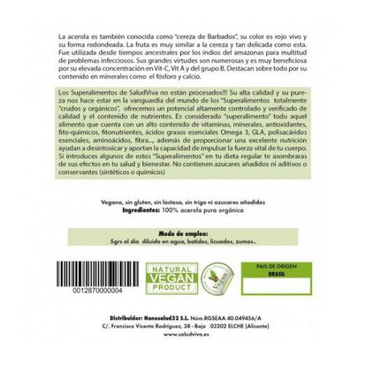 Acerola en Polvo Bio 80g