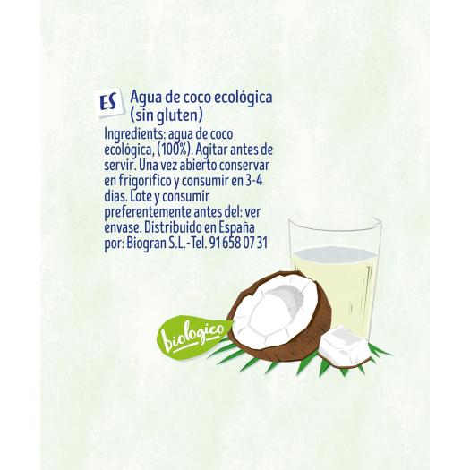 Agua de Coco IsolaBio Bio 500ml
