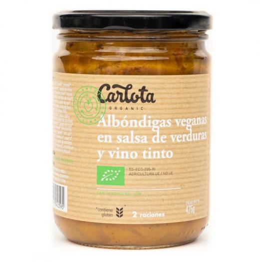 Albóndigas Veganas en Salsa Verduras y Vino Tinto 425g
