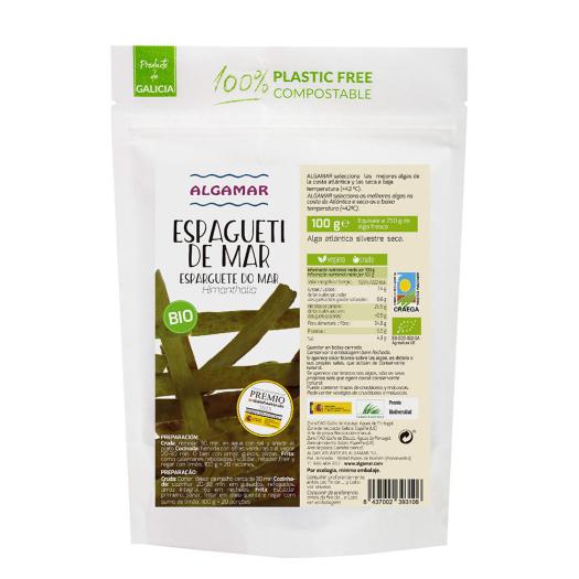 Algas Secas Espagueti de Mar Algamar Bio 100g