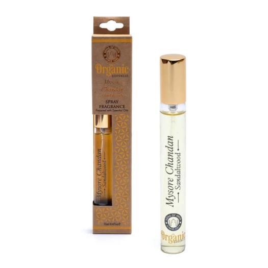 Ambientador en Spray Sándalo Mysore Chandan Organic Goodness 12ml