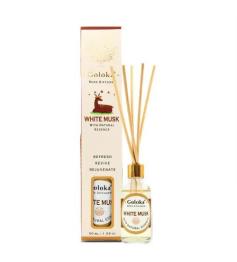 Ambientador Mini Mikado Almizcle Blanco Goloka Reed Diffuser 50ml