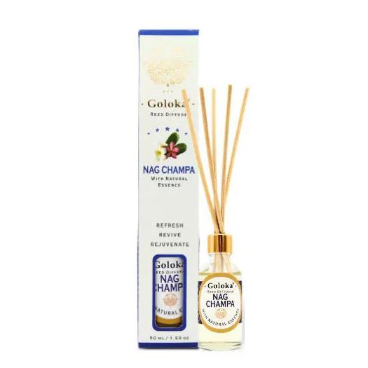 Ambientador Mini Mikado Nag Champa Goloka Reed Diffuser 50ml