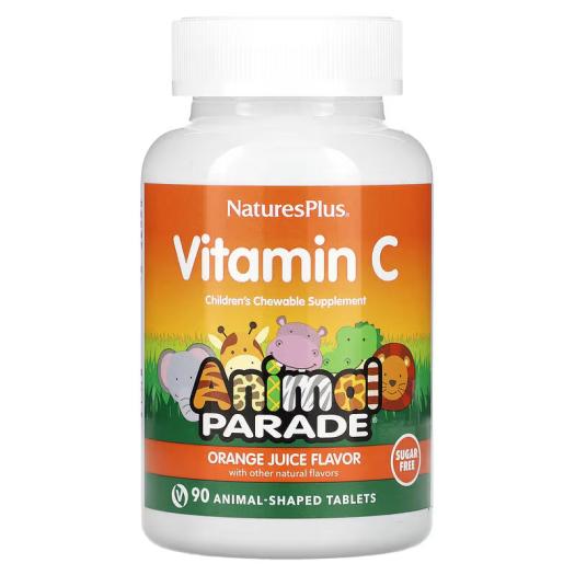 Animal Parade Vitamina C Natures plus 90 Comp Masticables