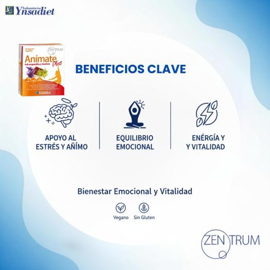Anímate Plus Zentrum Ynsadiet 30 Cápsulas Vegetales