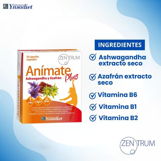 Anímate Plus Zentrum Ynsadiet 30 Cápsulas Vegetales