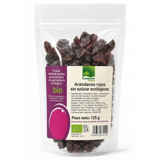 Arandanos Rojos Sin Azúcar Campomar Bio 125g