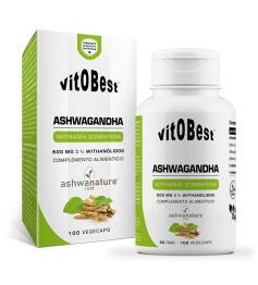 Ashwagandha AshwaNature Root Vitobest 100 VCáps