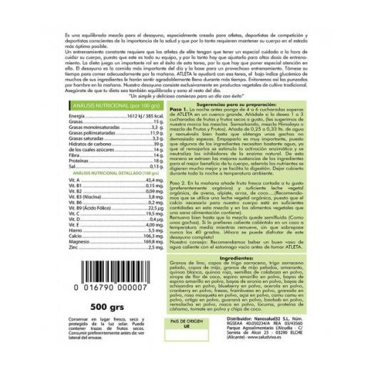 Atleta Rendimiento Perfecto Bio 500g