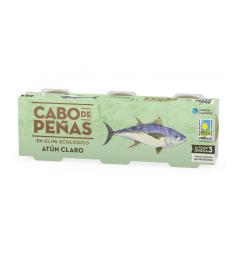 Atún Claro en Aceite de Oliva Cabo de Peñas Bio PACK 3x80g