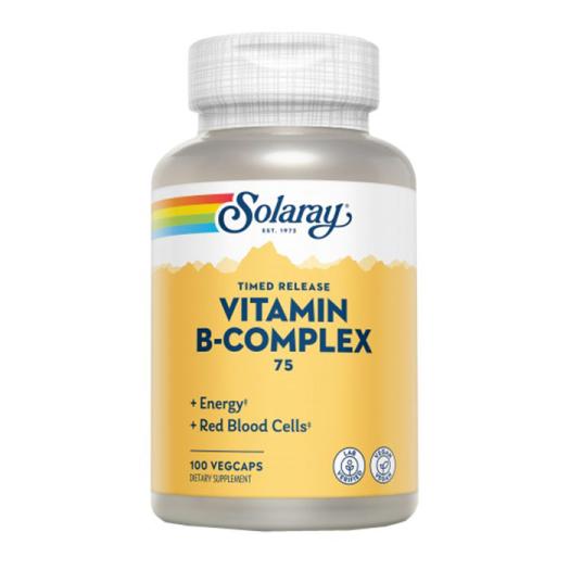 B Complex 75 Vitamin Solaray 100 VegCaps