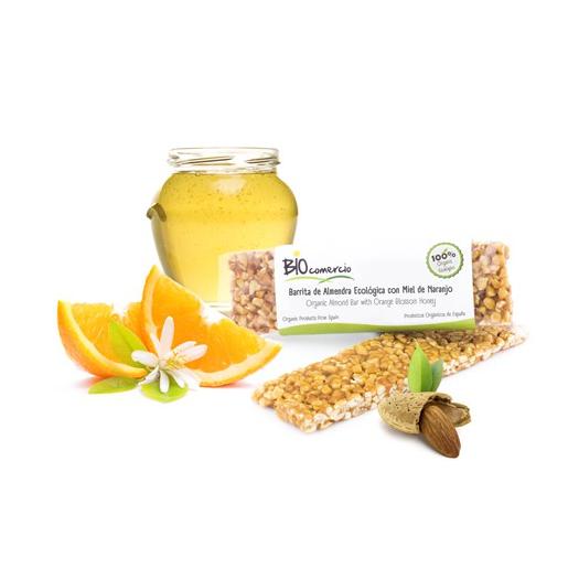 Barrita de Almendras con Miel de Naranjo Bio 25g
