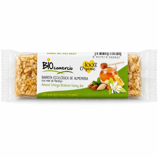 Barrita de Almendras con Miel de Naranjo Biocomercio Bio 25g