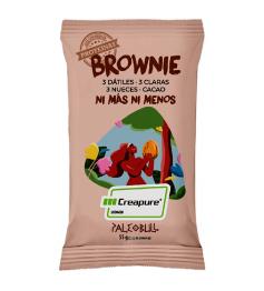 Barrita de Brownie con dátiles, nueces, creatina Creapure® y cacao Paleobull 55g