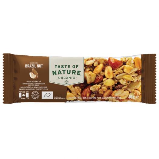 Barrita de Nueces de Brasil Bio Taste of Nature 40g