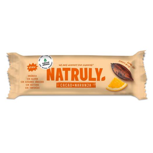 Barrita Raw de Cacao y Naranja Natruly Bio 40g