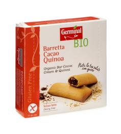 Barritas de Quinoa Rellenas de Crema de Cacao Sin Gluten Germinal Bio 180g