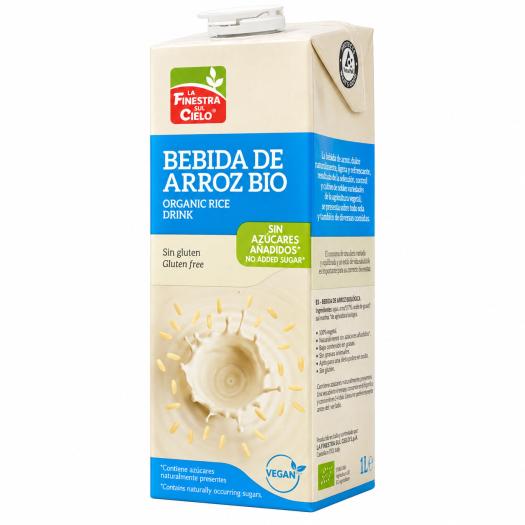 Bebida de Arroz Gluten Free La Finestra Bio 1L
