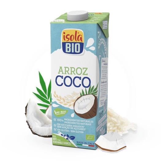 Bebida de Arroz y Coco IsolaBio Bio 1L