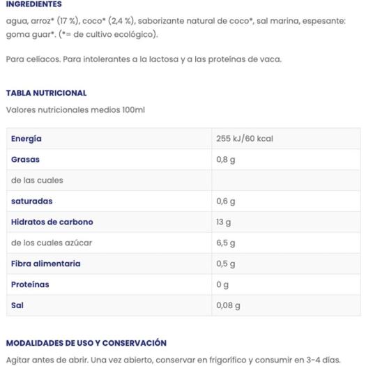 Bebida Mini de Arroz y Coco IsolaBio Bio 250ml