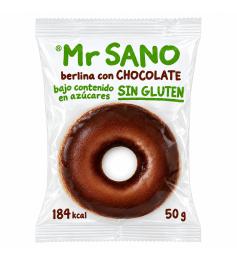 Berlina de Chocolate Tipo Donut Sin Gluten Mr Sano 50g
