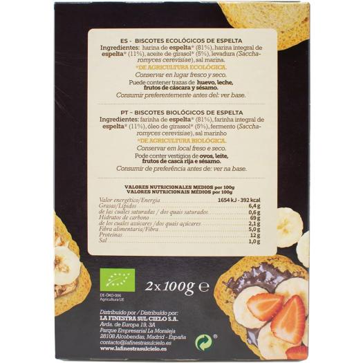 Biscotes de Espelta Bio 200g