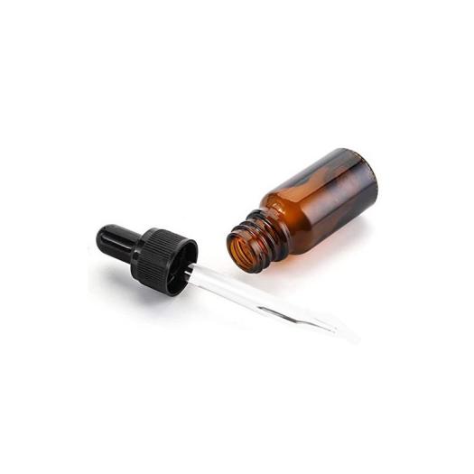Botella Gotero Frasco de Vidrio Ámbar con Pipeta Cuentagotas 10ml