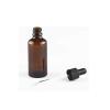 Botella Gotero Frasco de Vidrio Ámbar con Pipeta Cuentagotas 20ml