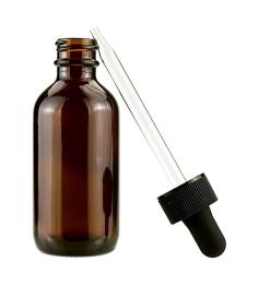 Botella Gotero Frasco de Vidrio Ámbar con Pipeta Cuentagotas 60ml