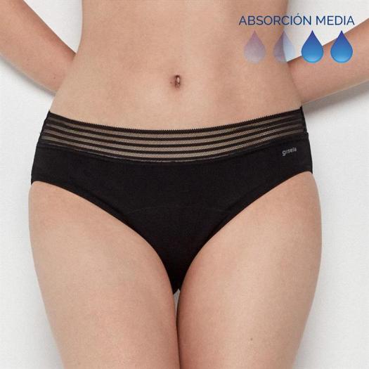 Braga Menstrual Bikini Flujo Moderado Gisela Talla M