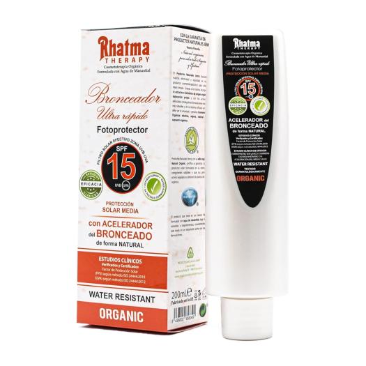 Bronceador ULTRARÁPIDO SPF 15 Rhatma 200 ml