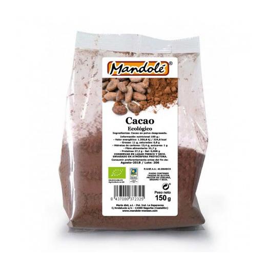 Cacao en Polvo Desgrasado (100% Cacao) Bio 125g