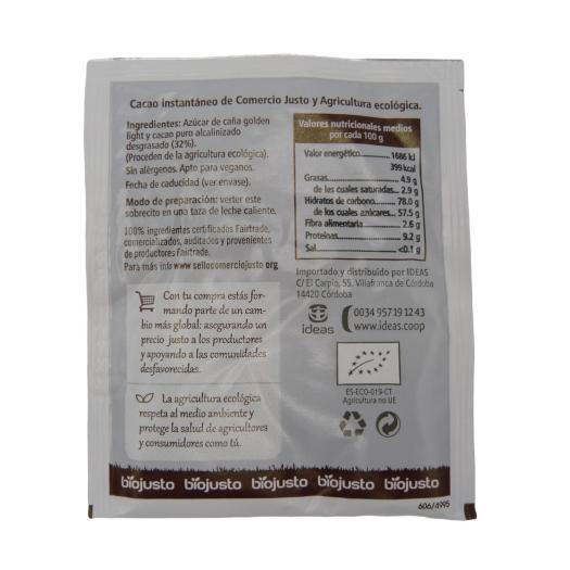 Cacao Instantáneo Monodosis Bio 10g
