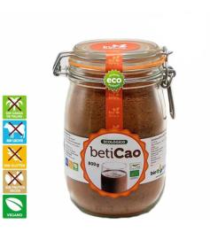 Cacao Soluble con Azúcar Integral de Caña en Bote de Cristal Beticao Bio 700g