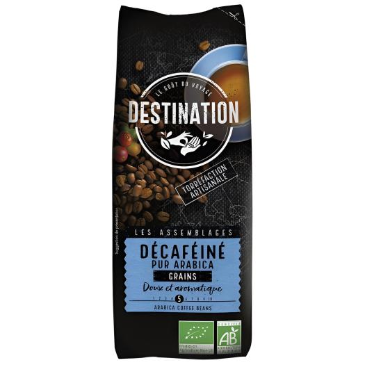 Café Descafeinado 100% Arabica en Grano Destination Bio 250g