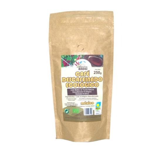 Café Descafeinado de Tueste Natural Molido El Oro de los Andes Bio 250g