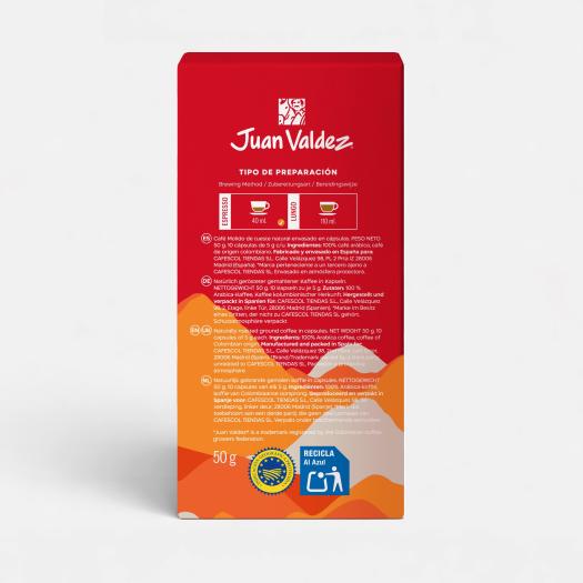 Café en Cápsula Colina Juan Valdez 10 uds