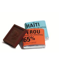 Caja Chocolatinas Negras 65% y 72% Ethiquable Bio 1600g