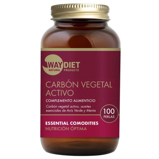 Carbón Vegetal Activo Waydiet 100 Perlas