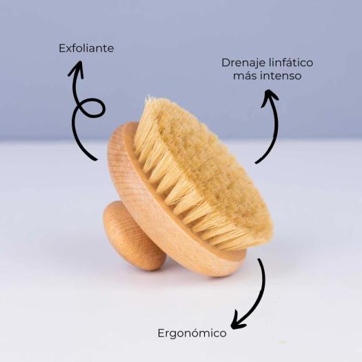 Cepillo Corporal Exfoliante Anticelulitis de Bambú Banbu