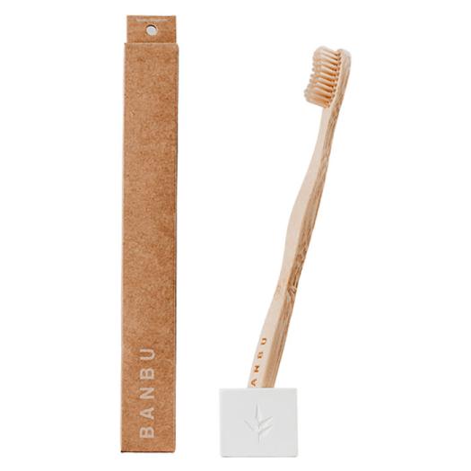 Cepillo de Dientes Adulto Medio Blanco Banbu