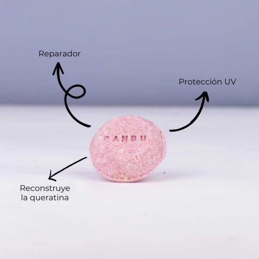 Champú Sólido Reparador para Cabello Teñido FLASH Banbu 75g